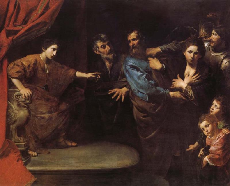 VALENTIN DE BOULOGNE L'innocence de Suzanne reconnue ou le jugement de Daniel oil painting image